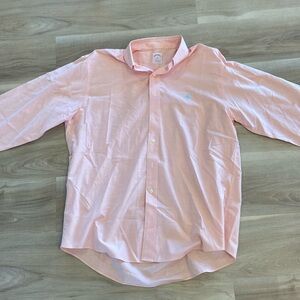 Men’s Brooks Brothers Oxford shirt size L color peach